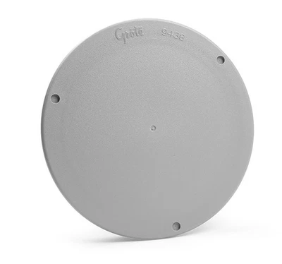 GREY 4" SNAP IN HOLE COVER WITH GASKET - Image 1 of 2