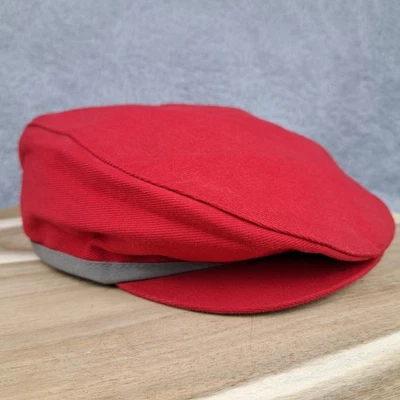 De colección Nike Golf Sombrero Gorra Hombres Grande Rojo Swoosh Logo Gorra Plana Cabbie Newsboy Foto 1 de 4