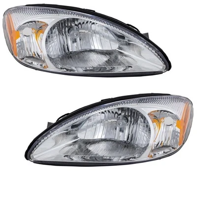 CAPA For 00-07 Taurus Headlight Headlamp Front Head Light Lamp w/Bulb PAIR SET Foto 1 de 4
