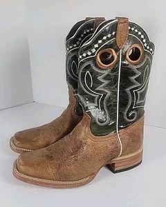 J.B Dillon Men's Square Toe Color Nevada Tan Western Cowboy Boots Size 8 - Picture 1 of 10