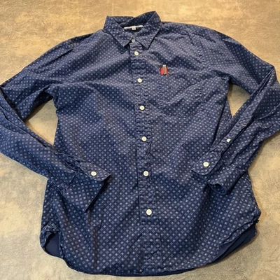 Jack Spade Shirt Men's M Blue LS Button Up Cotton Weave - Image 1 of 4