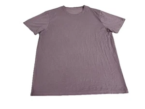 Lululemon T Shirt Mens XL Purple Lavender Short Sleeve Crew Men - Picture 1 of 5