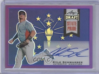 2014 Leaf Metal Draft State Pride Purple Prismatic /10 Kyle Schwarber automático - Imagem 1 de 2