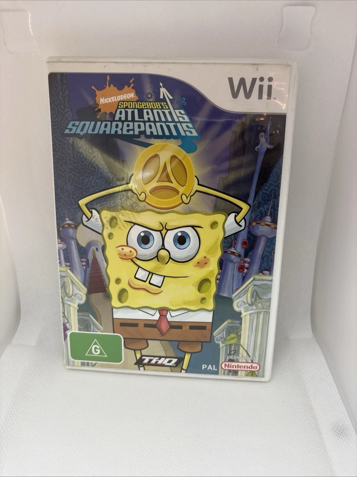 Bob Esponja Atlantis SquarePantis (Nintendo Wii, 2007) - CIB, Completo con Manual Foto 1 de 3