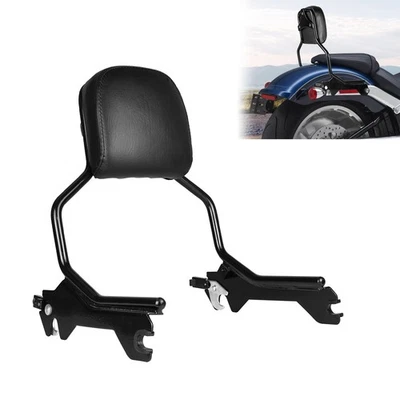 Upright Sissy Bar Backrest Quick Release For Harley Breakout Fat Boy 2018-2025 - Imagem 1 de 4