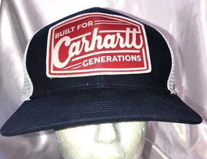 Carhartt Hat Built For Generations Patch Trucker Cap Mesh Back Snap Back Clean - Picture 1 of 8