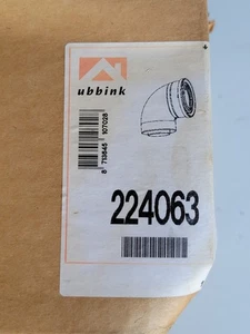 NEW Rinnai Ubbink 224063 90 Degree Non-Condensing Vent Pipe Elbow - Picture 1 of 4