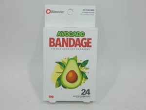 Bioswiss Verband Pflaster steril selbstklebend Erste Hilfe Avocado Kinder 24er Pack - Bild 1 von 3