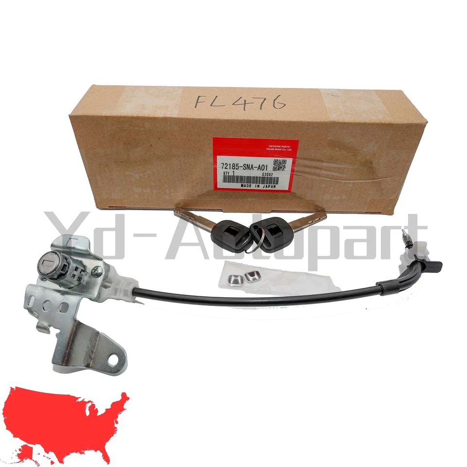 OEM NEW For Honda CIVIC 06-11 Driver Door Lock Cylinder & 2 Keys 72185-SNA-A01 - Imagem 1 de 4