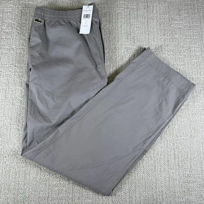 NWT Lacoste Sport Men’s 2XL Gray Heron Clair Straight Elastic Waist Chino Pants - Image 1 of 4