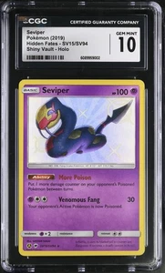 Shiny Seviper SV15/SV94 Hidden Fates CGC 10 gemas como nuevo 2019 15 - Imagen 1 de 2