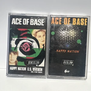 ACE OF BASE Happy Nation (MALAYSIA+ U.S VERSIONS) (1993 ) Cassettes 4 new tracks - Picture 1 of 6