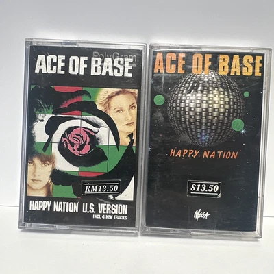 ACE OF BASE Happy Nation (MALAYSIA+ U.S VERSIONS) (1993 ) Cassettes 4 new tracks - Image 1 of 4