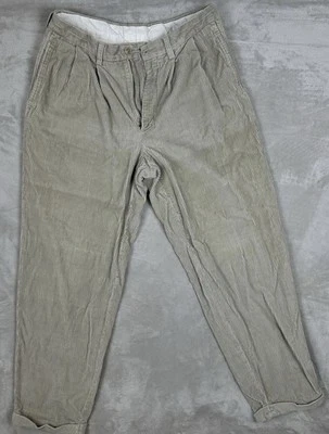Pantalones de pana Nautica caqui suaves/cómodos para hombre talla 35w X 35 L Foto 1 de 4