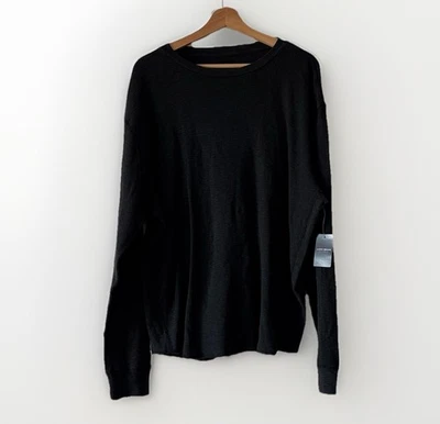 Camisa de manga larga tejida gofre cuello redondo Lucky Brand para hombre grande aspecto desgastado Foto 1 de 4