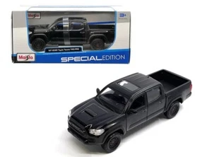2023 TOYOTA TACOMA TRD PRO PICKUP BLACK 1/27 DIECAST MODEL CAR BY MAISTO 32910 - Picture 1 of 1