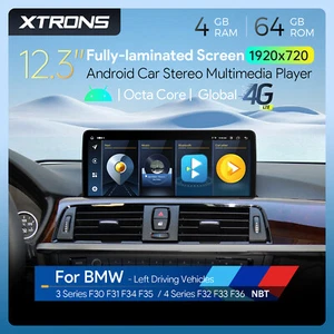 12.3" Car Screen For BMW F30 F31 F34 F32 NBT CarPlay Retrofit Android 14 4+64G - Picture 1 of 18