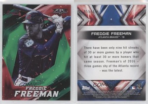 2017 Topps Fire Green /199 Freddie Freeman #6