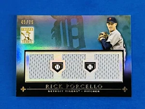 2010 Topps Tribute Rick Porcello Tigers Triple Jersey Card #TTR-RP; #d /75 NM+ - Picture 1 of 2