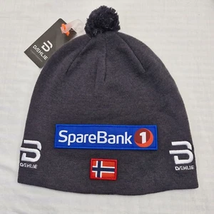 Bjorn Daehlie Podium Sparebank Ski Cap Beanie Hat Biathlon Cross Country Norway - Picture 1 of 9