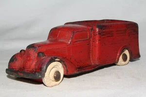 Rainbow Rubber, 1935 Studebaker Stake Truck, Red, Original - Picture 1 of 8