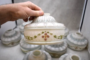 Nice Antique Ceiling Lamp Shade, Light Cover (10 Available) - (CU852) chalice co - Picture 1 of 14