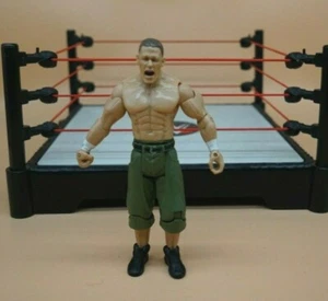 JOHN CENA 7" Jakks WWE Wrestling Figure 2003 Green Jean Shorts/Camo Wristbands - Picture 1 of 5