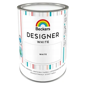 Beckers Designer Farbe Weiße Latexfarbe für Wände und Decken 1L - Bild 1 von 3