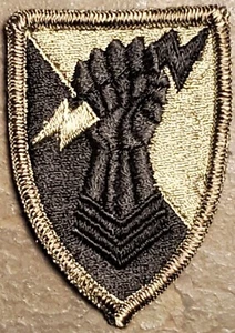 US Army 38th Air Defense Artillery Brigade Patch Subdued VTG ORIGINAL MILITARY  - Picture 1 of 2