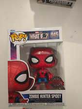 #945 Zombie Hunter Spidey Metallic - Marvel What if...? Funko POP with Protector