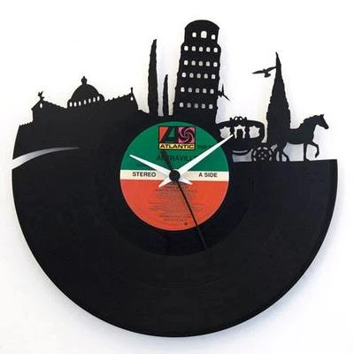 Vinyl Record Clock - Pisa - Image 1 of 4