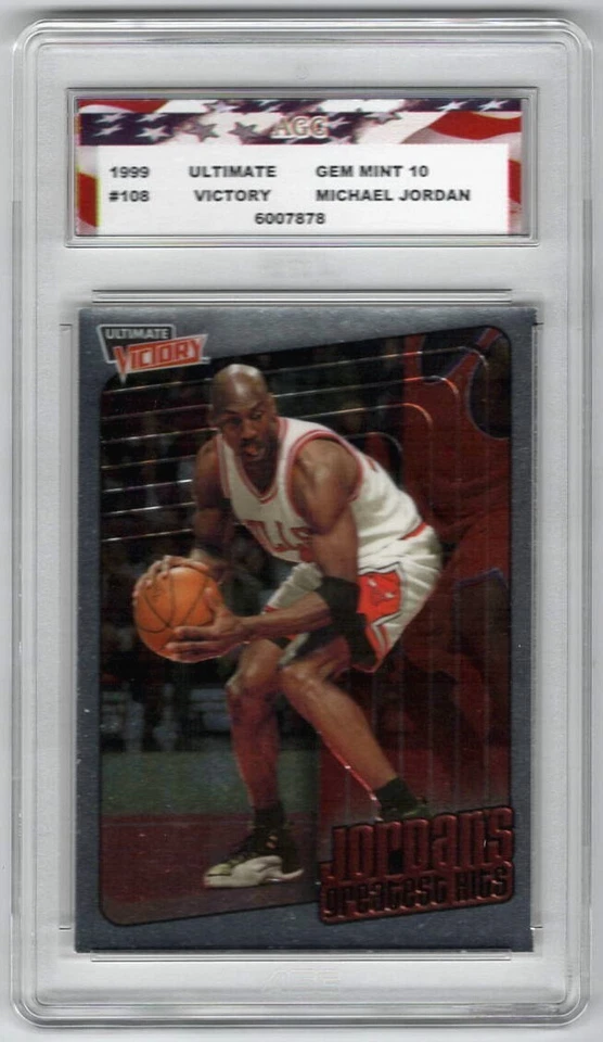 1999 Ultimate Victory #108 Michael Jordan Greatest Hits AGC 10 Gem Mint - Image 1 of 2