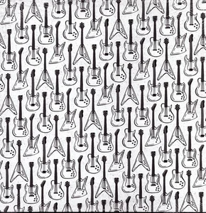 Stampin' Up! Rock & Roll 12 x 12 Designer Series Paper DSP 12 Sheets Retired - Picture 1 of 3