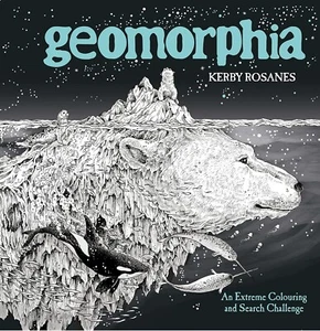 NEW GEOMORPHIA EXTREME COLOURING and SEARCH CHALLENGE book Kerry Rosanes - Picture 1 of 4