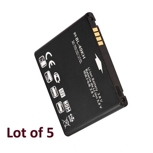 Lote de 5 baterias LG BL-49KH OEM Optimus LTE LU6200 Spectrum VS920 Nitro HD P930 NOVO - Imagem 1 de 1