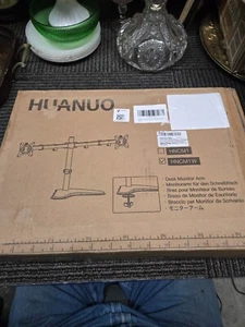 HUANUO HNCM1W Schwenkbarer Dual Monitorständer - Weiß -- 22 - Bild 1 von 3