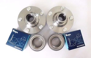 2 Front Wheel hub w/ OEM KOYO Bearing Set For 00-19 Toyota Corolla/Celica/Matrix - Picture 1 of 6