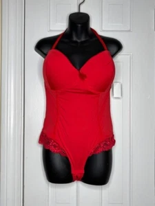 New w Tags $70 COSMO Style by Cosmopolitan One-Piece Red Teddy Women 2X - Picture 1 of 5