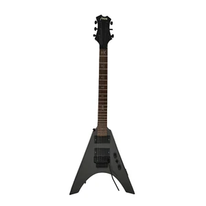 Haze Electric Guitar SFV40J, Solidwood Gun Metal Grey, 6-String - Picture 1 of 11