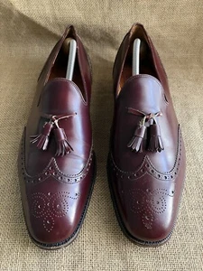 Church's Madison Herren Burgunderrot Leder Quaste Halbschuhe Größe UK 11 F ||... - Imagen 1 de 12