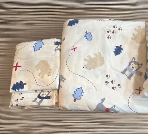New Circo Full Size Sheet Set Husky Bear Theme Fitted Flat And 2 Pillow Cases - Picture 1 of 6