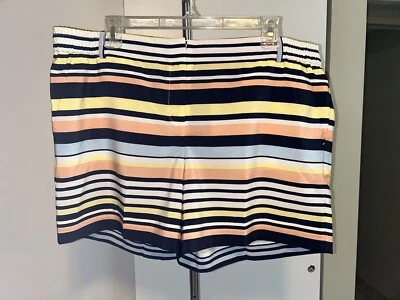 Pantalones Cortos Para Mujer The Limited Talla 14 a Rayas - Frente Plano - Elástico en Bolsillos Traseros Foto 1 de 4