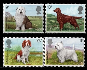 Großbritannien Sc #851-854 postfrisch 1979 Hunde Tiere - Bild 1 von 1