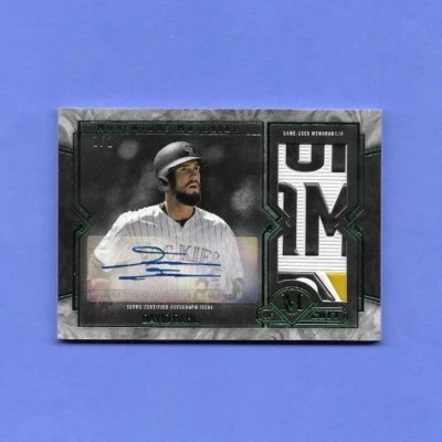 2017 Topps музейная коллекция большая нашивка с автографом изумруд Дэвид Даль 1:1 - Изображение 1 из 2