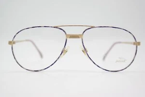 Vintage Brille Jaguar 304-350 Gold Violett Oval Brillengestell eyeglasses - Picture 1 of 6