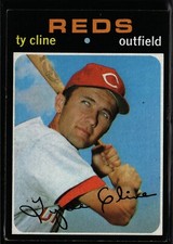 1971 Topps Ty Cline #319 Cincinnati Reds  8569