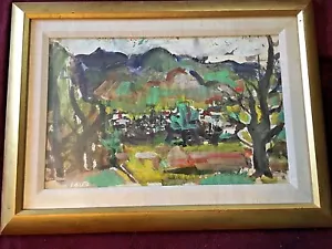 WATERCOLOR MONHEGAN JEAN LOUIS LIBERTE ART STUDENTS LEAGUE SIGNED - Picture 1 of 1