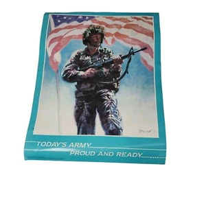Vintage December 1985 Today's Army Proud and Ready Poster 22x17" US Military - Picture 1 of 9