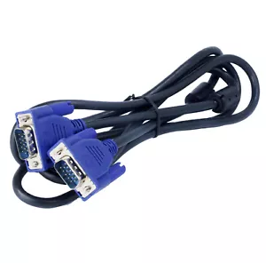 1,5m S-VGA D-Sub Kabel Monitorkabel PC Computer Video Monitor Beamer schwarz - Bild 1 von 1