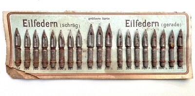 Antik Soennecken Eilfedern Dip Stift Schreibfedern Display, NOS, Germany (CM1331 - Bild 1 von 4